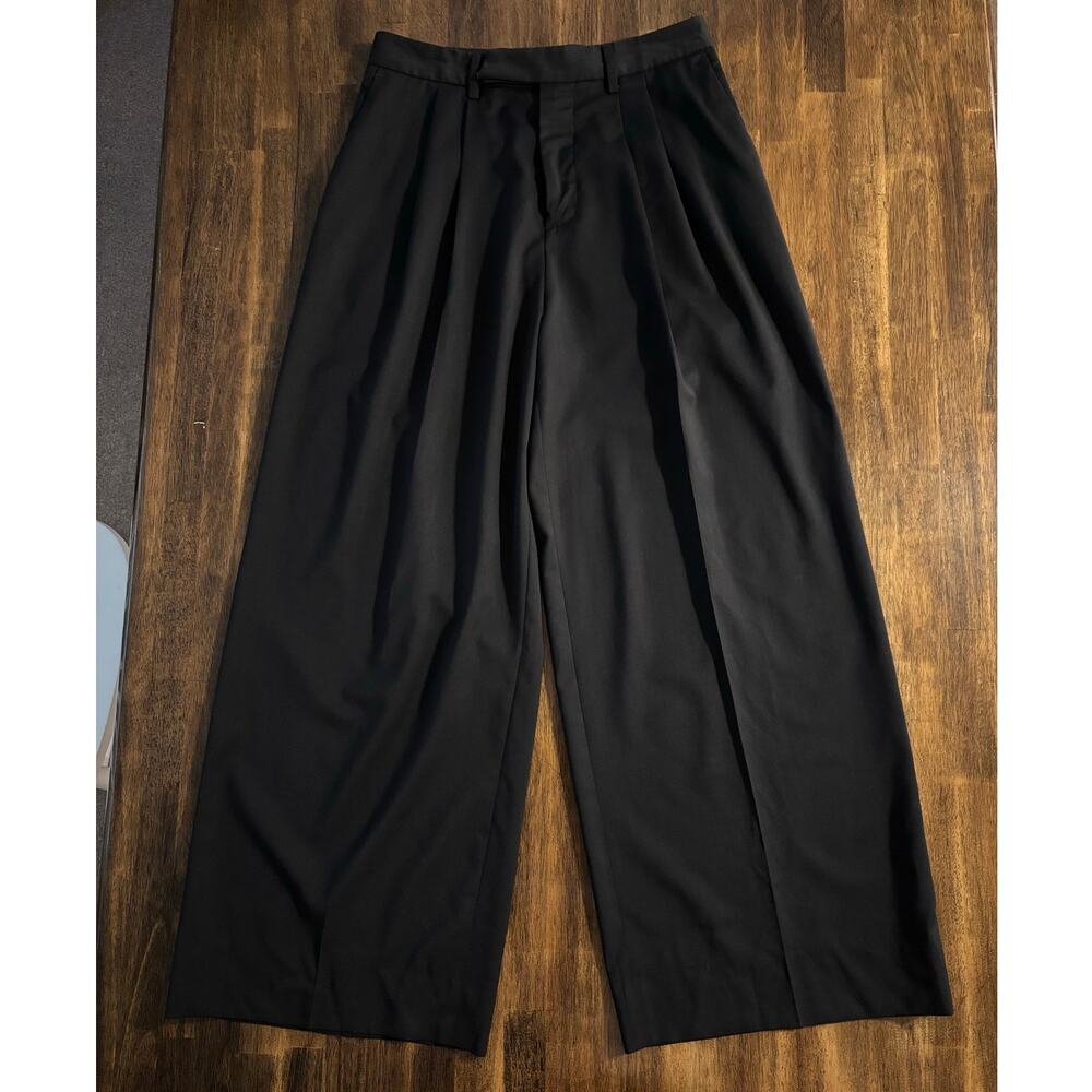 Amiri Women’s Italian 42 ( 29 x 29 ) Pants 100% Wool Trouser High Rise Pleated